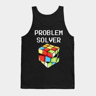 Problem Solver Puzzle Cube Math Nerd Tank Top